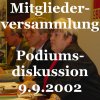 Mitgliederversammlung 9.9.2002
