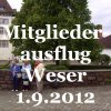 Mitgliederausflug Weser 1.9.2012